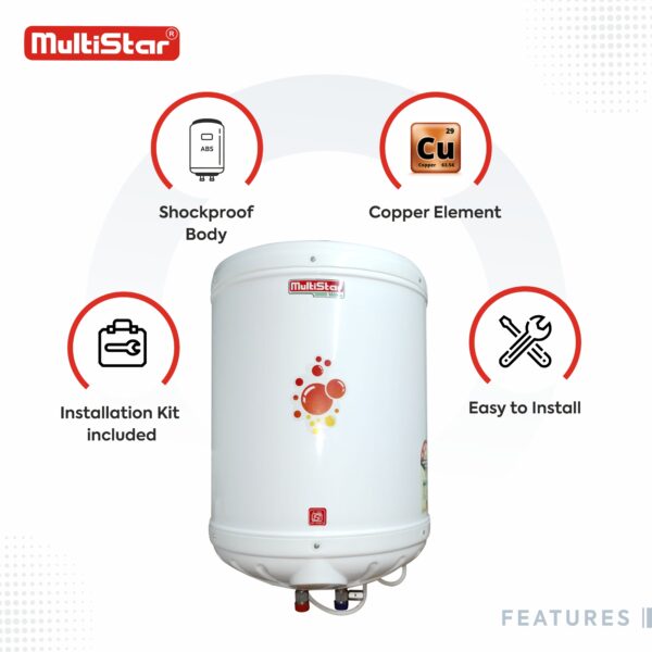 Heating Element Copper Tank Geyser 15 Ltr Price Copper Tank - Main Image